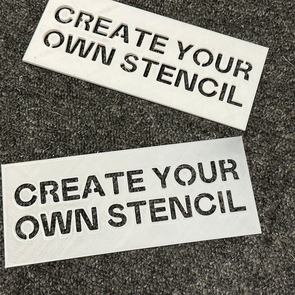 Custom reusable Text Stencils