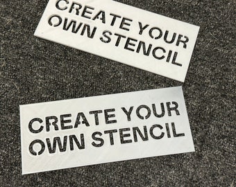 Custom reusable Text Stencils