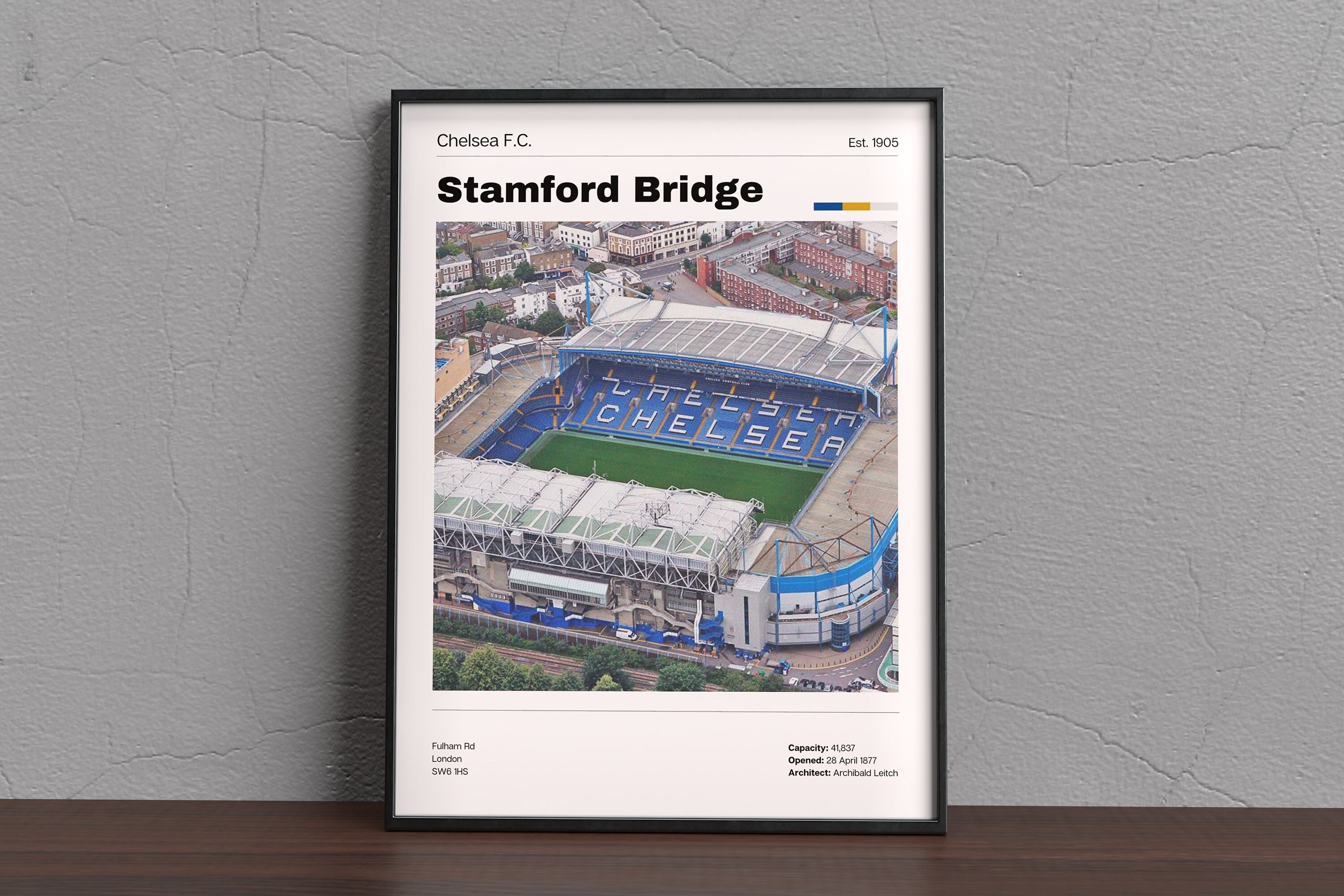 Chelsea F.C. Football Poster Print Stamford Bridge Print 