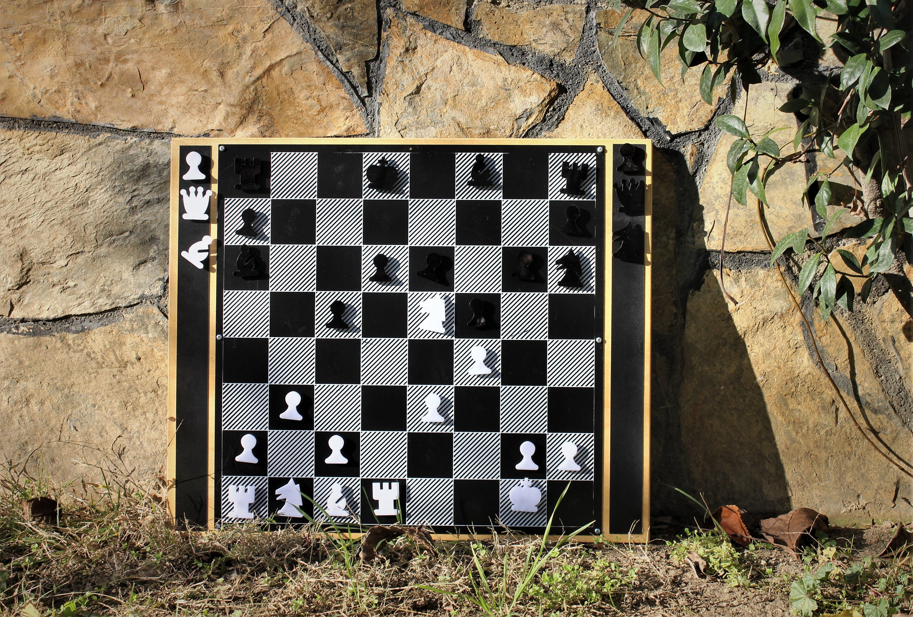 Classic Chess Checkers and Tic-Tac-Toe Set with Othello Demo 