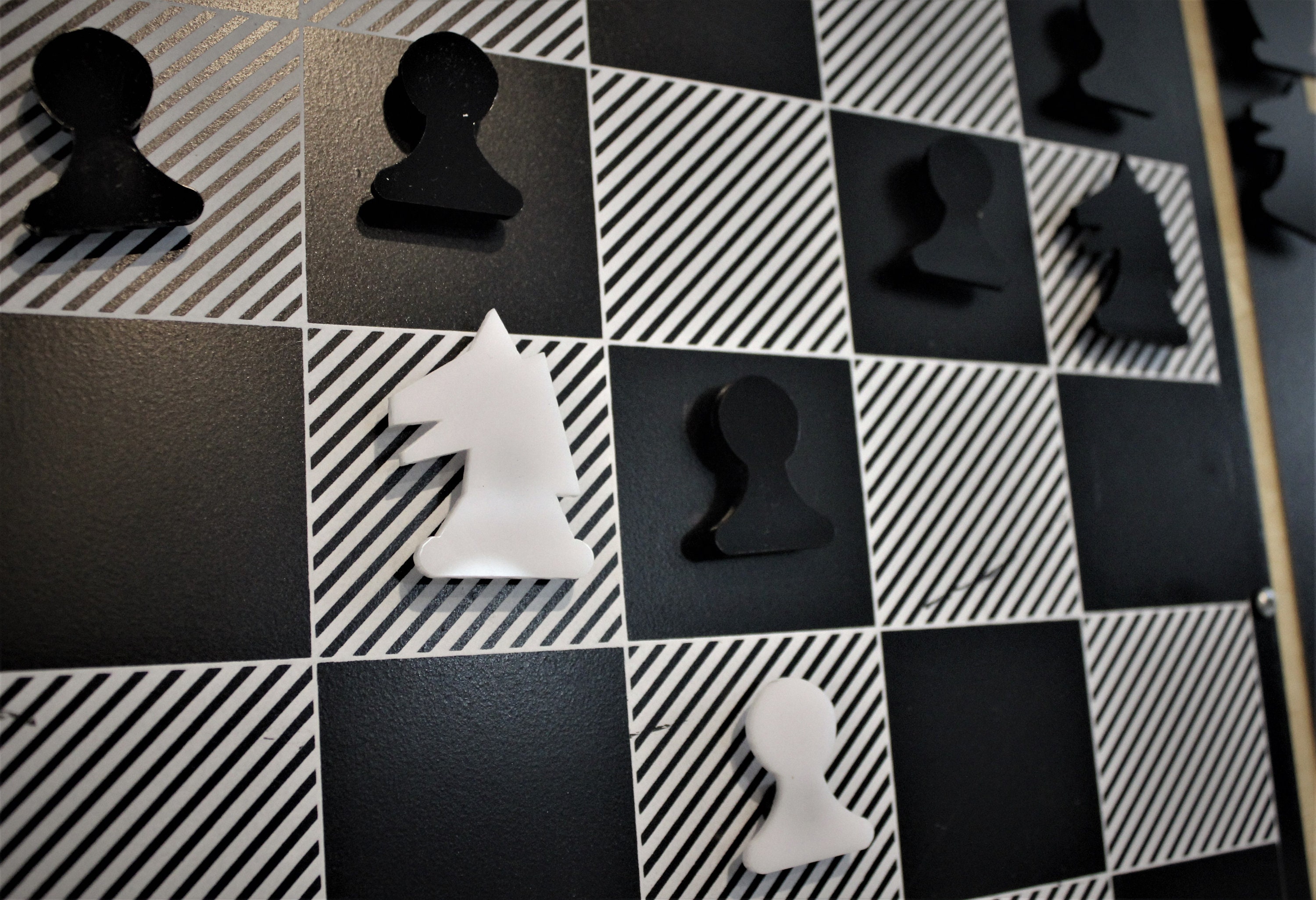 Wall Hanging Chess Board Metal Wall Decor Wall Chess Game Etsy