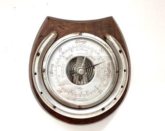 Vintage Shortland Brothers Barometer – Made in England – Wooden Wall Barometer – Classic British Instrument Decor