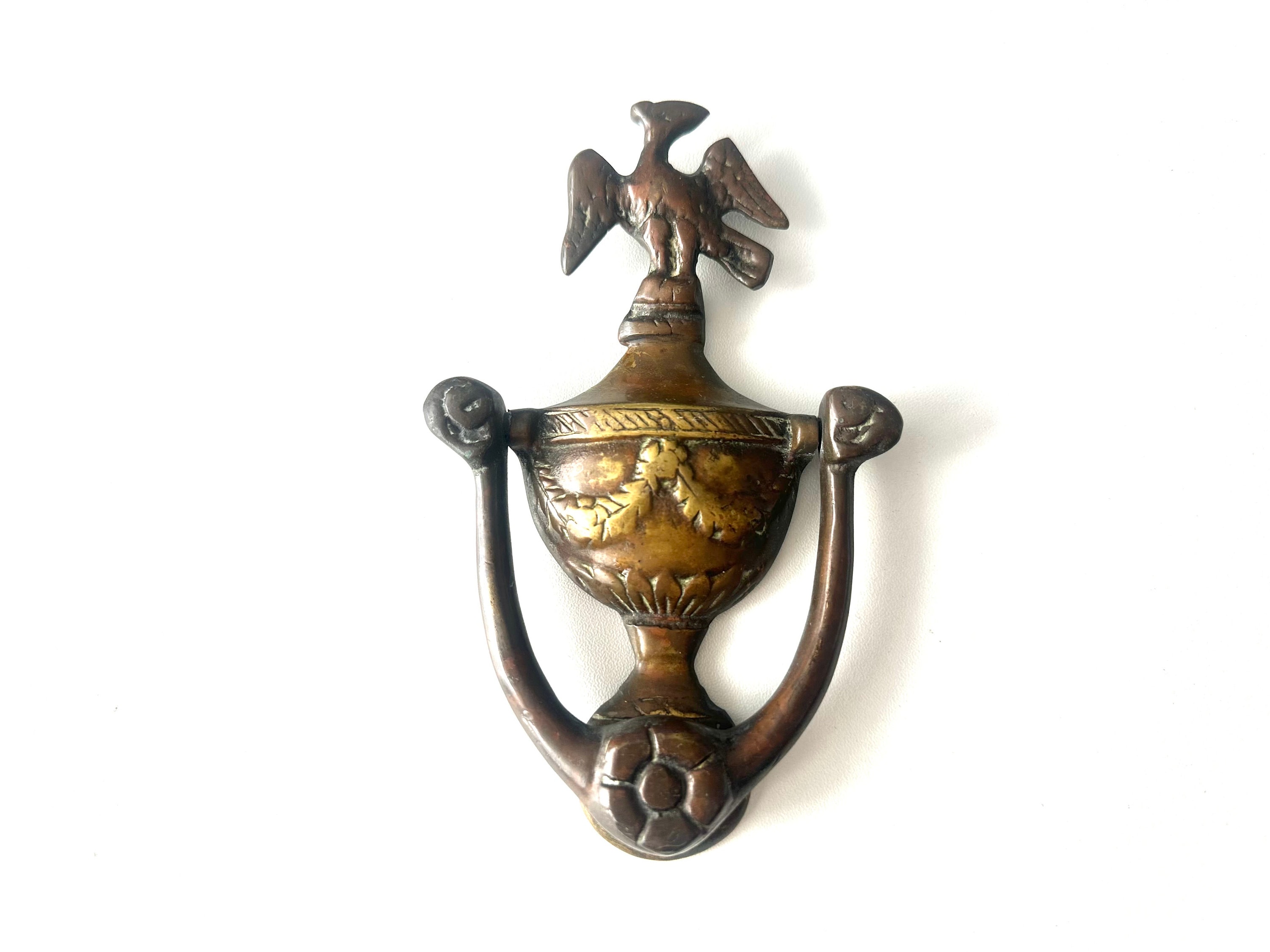Heurtoir De Porte Aigle Style Antique - Fer - 19 Cm - Aubaho