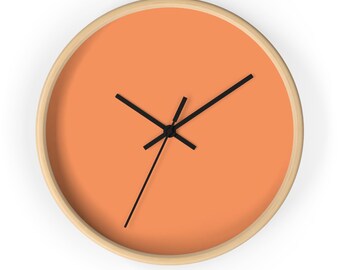 Orange Wall Clock, Gifted For Houswarm, Gifted For Thanksgiving