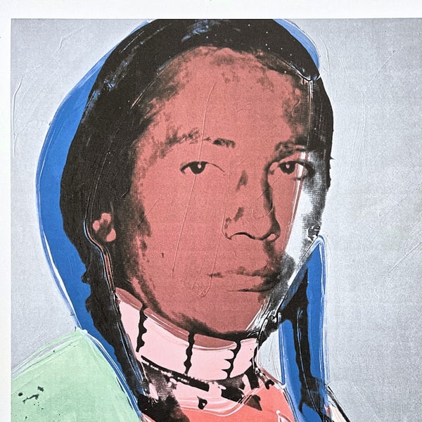 ANDY WARHOL (After) - « American Indian » - signé, certificat, édition limitée 81/100, 38 x 56 cm, édition Leo Castelli #warhol #popart