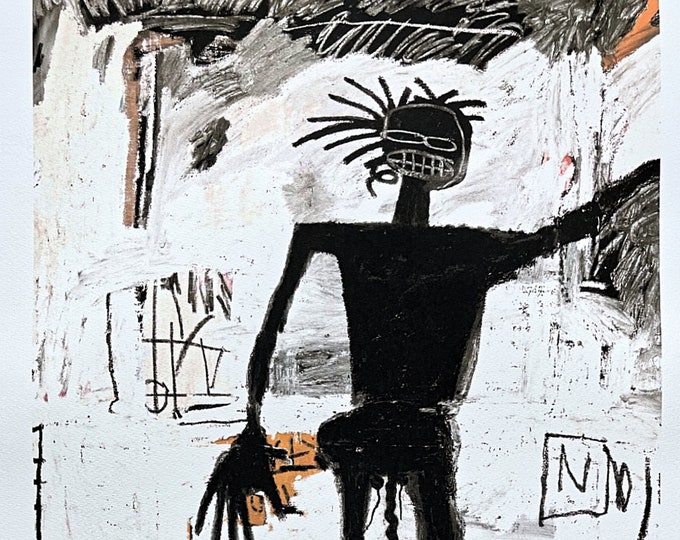 JEANMICHEL BASQUIAT Signed, Certificate coa, Limited Edition 165/300