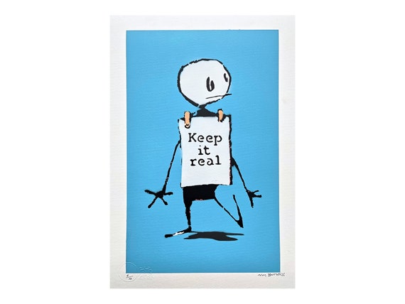 BANKSY/NOT BANKSY - Keep It Real - Original Spray Paint