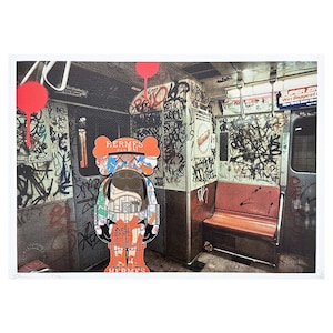 DEATH NYC - Estação de trem - assinada, certificado (coa), numerada - edição limitada, datada, 45 x 32 cm, #deathnyc #giclée #signed
