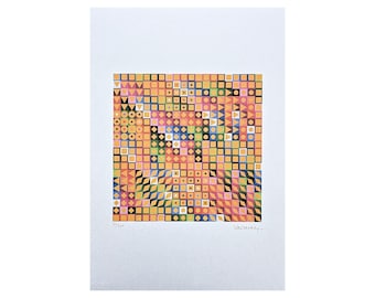 VICTOR VASARELY - Orion M.C - edición firmada y numerada 32/500, 35 x 50 cm #victorvasarely #artprint #artwall #artgift #opart