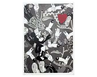 額装　Death NYC Ltd Ed ミッキーマウス　シュプリーム　LV DEATH NYC 