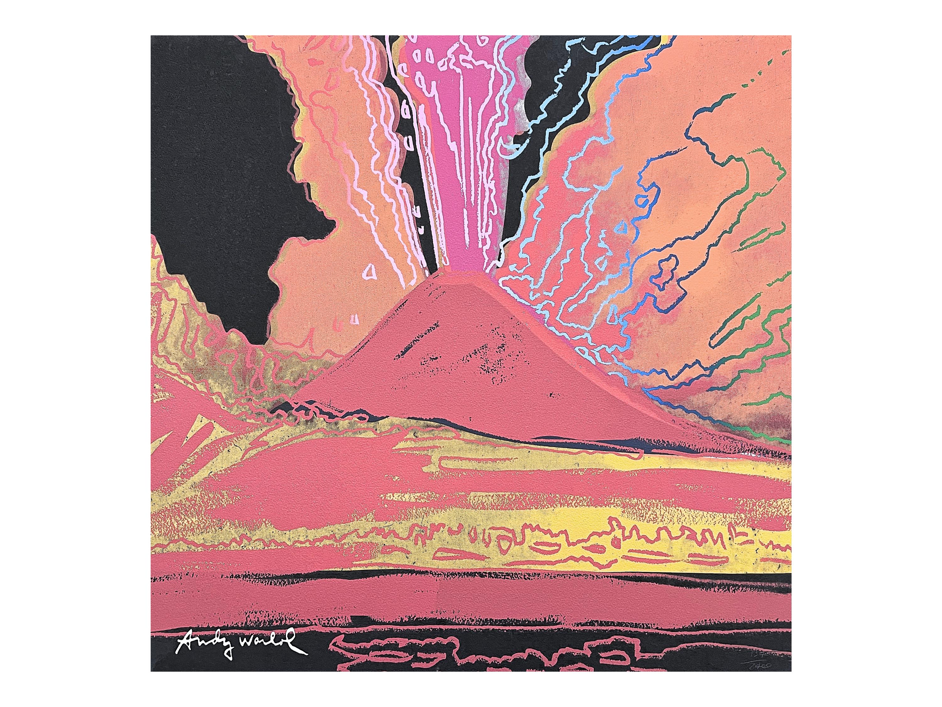 ANDY WARHOL - Vesuvius - Signed, Numbered Edition 137/2400, 60x60