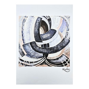FRANTIŠEK KUPKA - Abstraction II in grey - signed, numbered edition 76/350, 50 x 70 cm #frankkupka #kupka #artwall #artprint #art