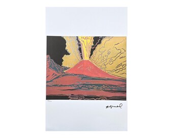 ANDY WARHOL - Vesuvius - Signed, Numbered Edition 57/100, 38 X 56