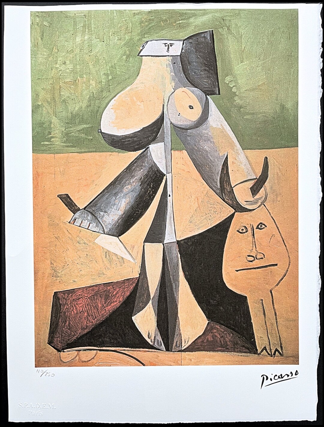 Pablo Picasso 'The Artist' Estate Signed Limited Edition Giclee Print – 14 X 11, Blue, COA Included