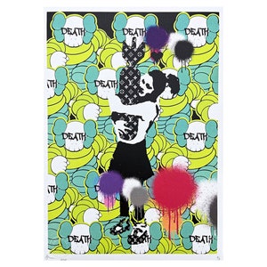 DEATH NYC - Banksy Art - assinado, certificado (coa), edição limitada, datado, 32 x 45 cm, #deathnyc #arte #giclée #impressão #assinado