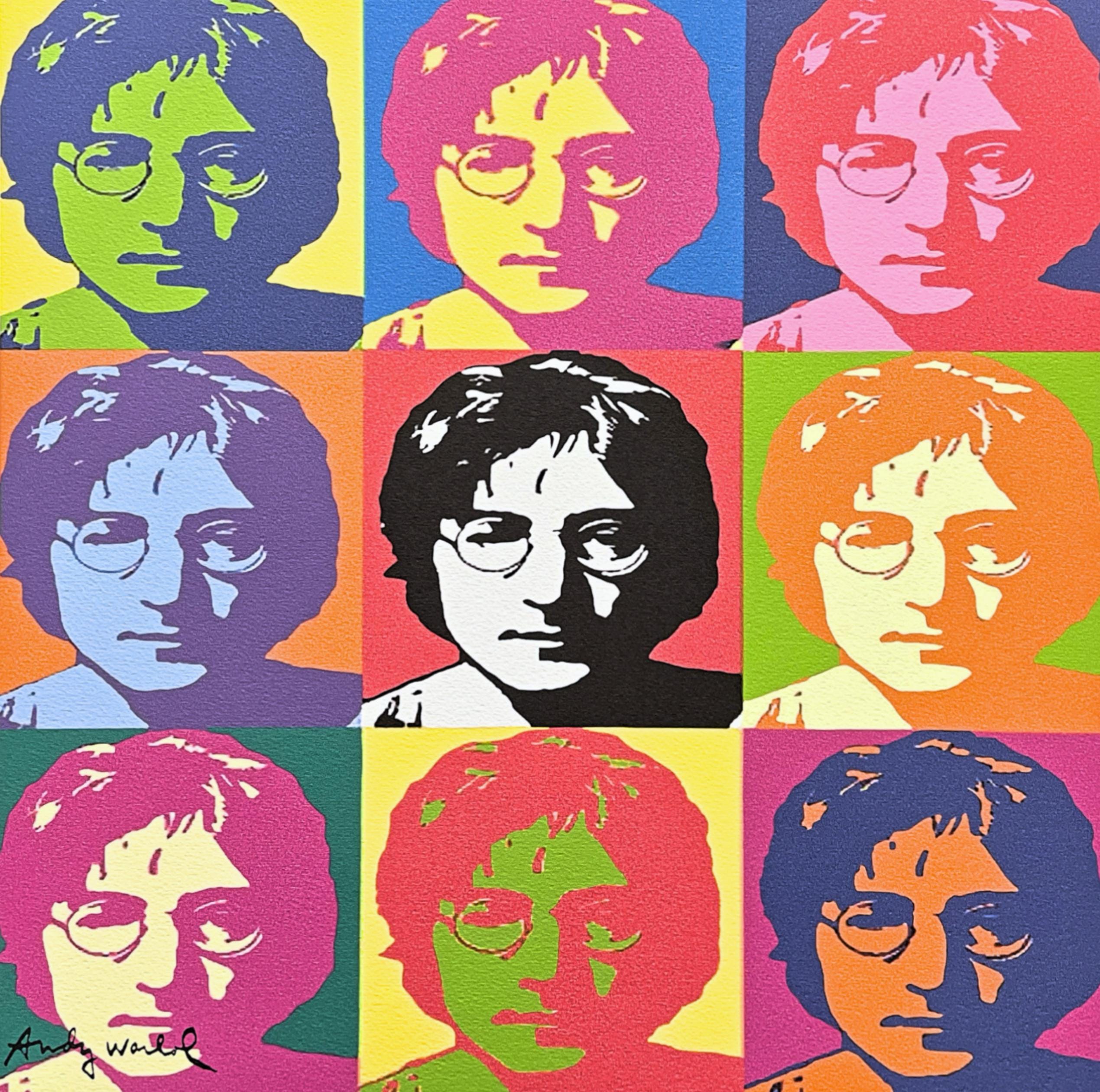 色 リトグラフ ジョン・レノン アンディ・ウォーホル 【模写】世界限定100枚 Amazon.co.jp: 肖像画ジョン・レノン 画家アンディ・ウォーホル 版画