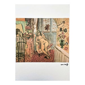 HENRI MATISSE - The Artist and his model - signed, numbered edition 18/75, 50 x 70 cm #artwall #artprint #artgift #modernart