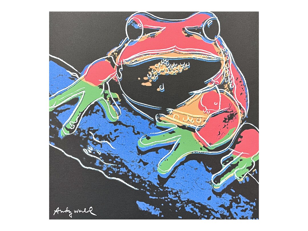 ANDY WARHOL - Tree Frog - Signed, Numbered Edition 203/2400, 60 X 60 Cm ...