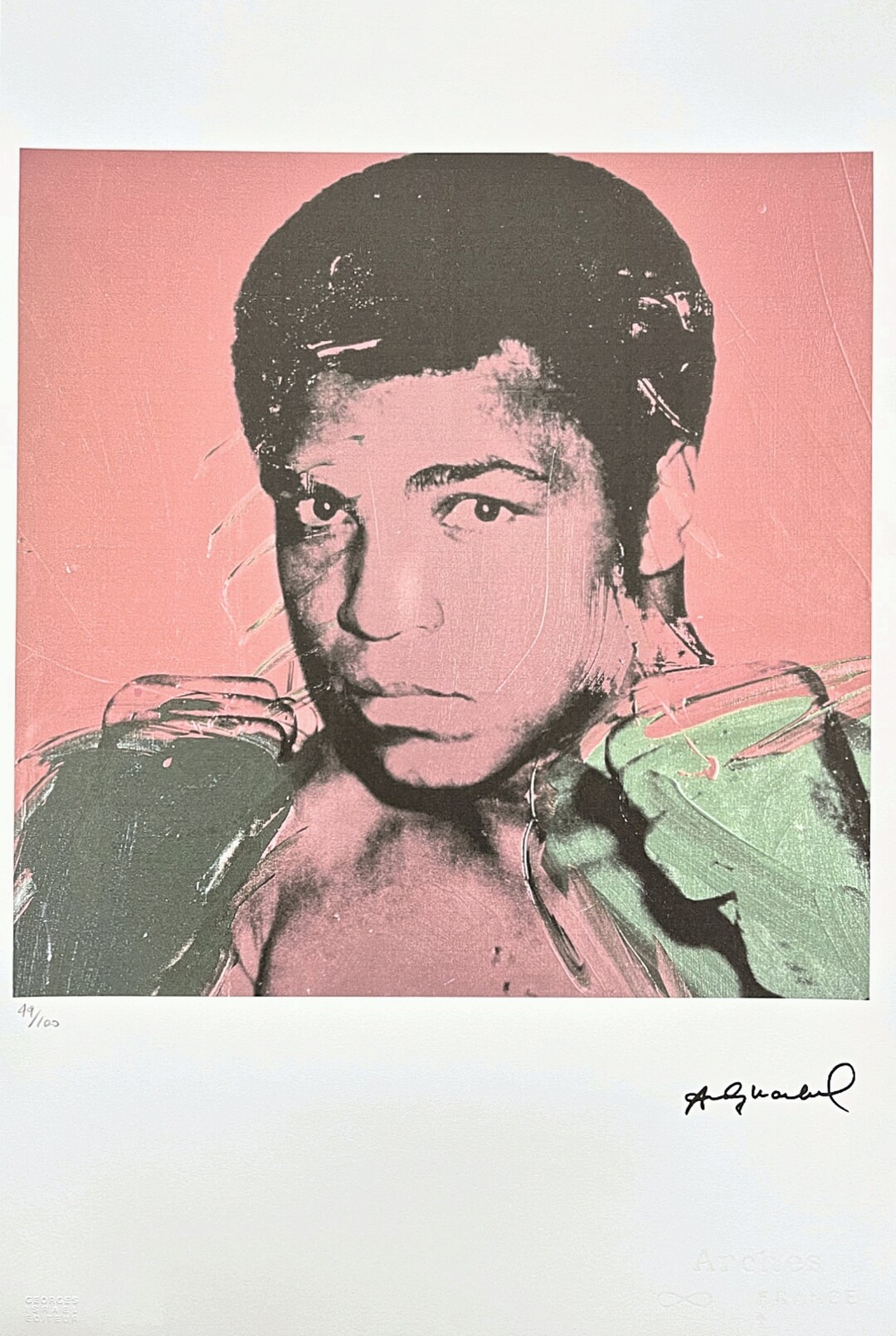 Muhammad Mli ANDY WARHOL muhammad Ali Signed Certificate - Etsy