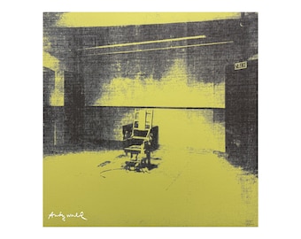 ANDY WARHOL - Little Electric Chair XVI - signed, numbered edition x/2400, 60x60 cm, edition cmoa #warhol #artwall #popart #artgift #print