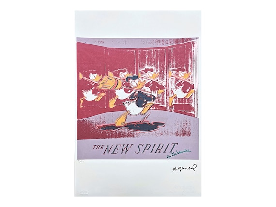 ANDY WARHOL - Donald Duck - Signed, Numbered Edition 53/100, 38 X