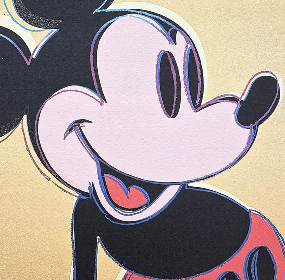 【限定品】Andy Warhol 「ミッキーマウス」100枚限定（46/100） 限定品】Andy Warhol 「ミッキーマウス」100枚限定（46/100） 限定品