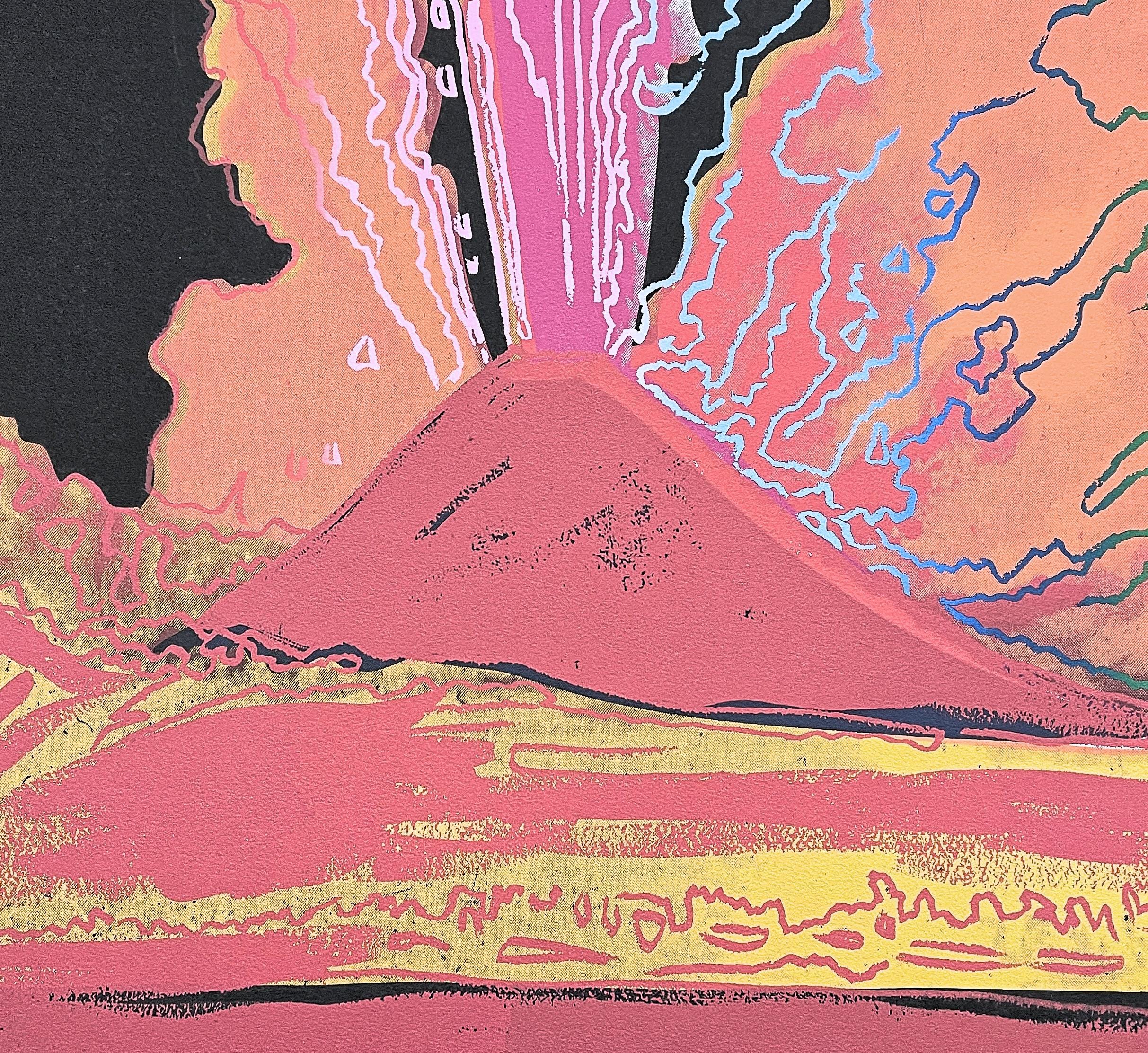 ANDY WARHOL - Vesuvius - Signed, Numbered Edition 137/2400, 60x60