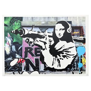 DEATH NYC - Arte de Banksy - assinada, certificado (coa), numerada - edição limitada, datada, 45 x 32 cm, #deathnyc #arte #giclée #impressão #assinada