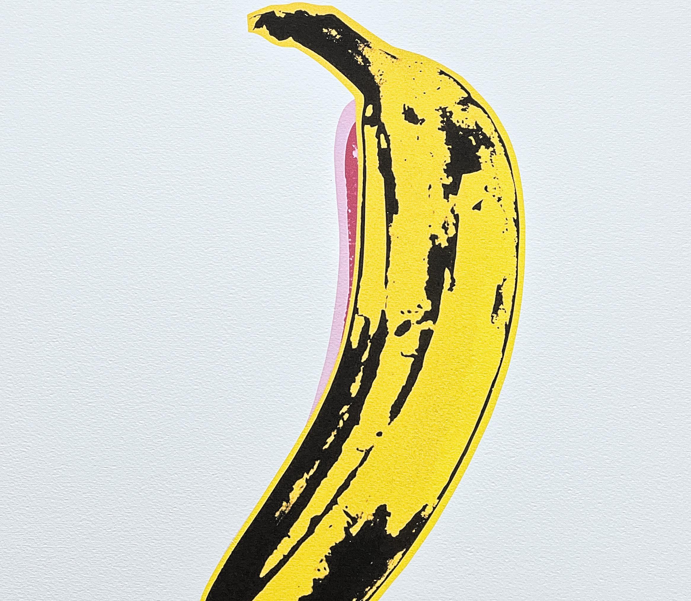 ANDY WARHOL - Banana - Signed, Numbered Edition X/500, 50 X 50 Cm