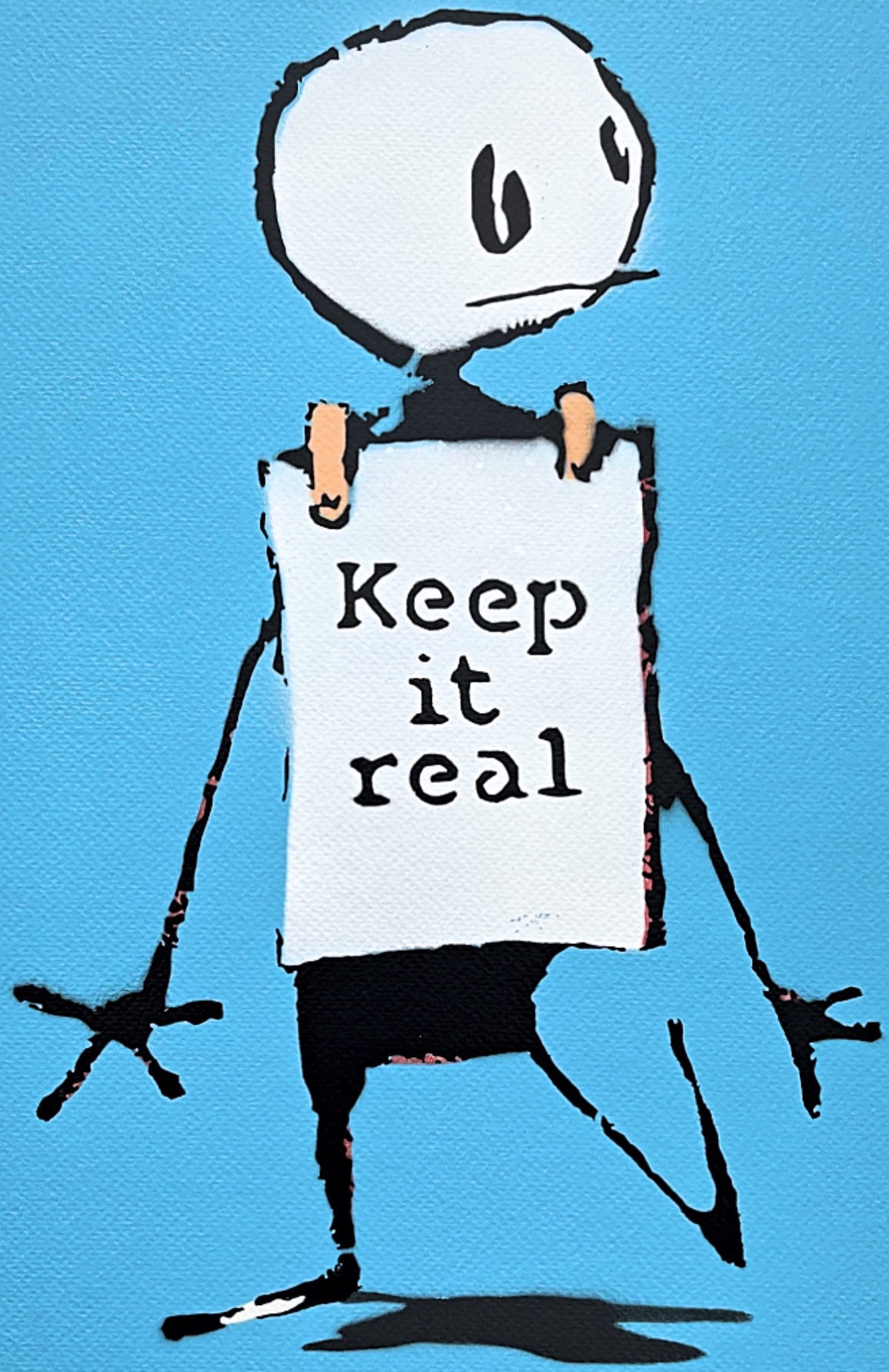 BANKSY/NOT BANKSY - Keep It Real - Original Spray Paint