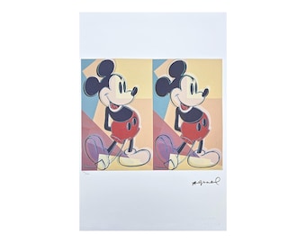 ANDY WARHOL - 2 x Mickey Mouse - signed, numbered edition x/100, 38 x 56 cm, edition Leo Castelli #warhol #print #artwall #artgift