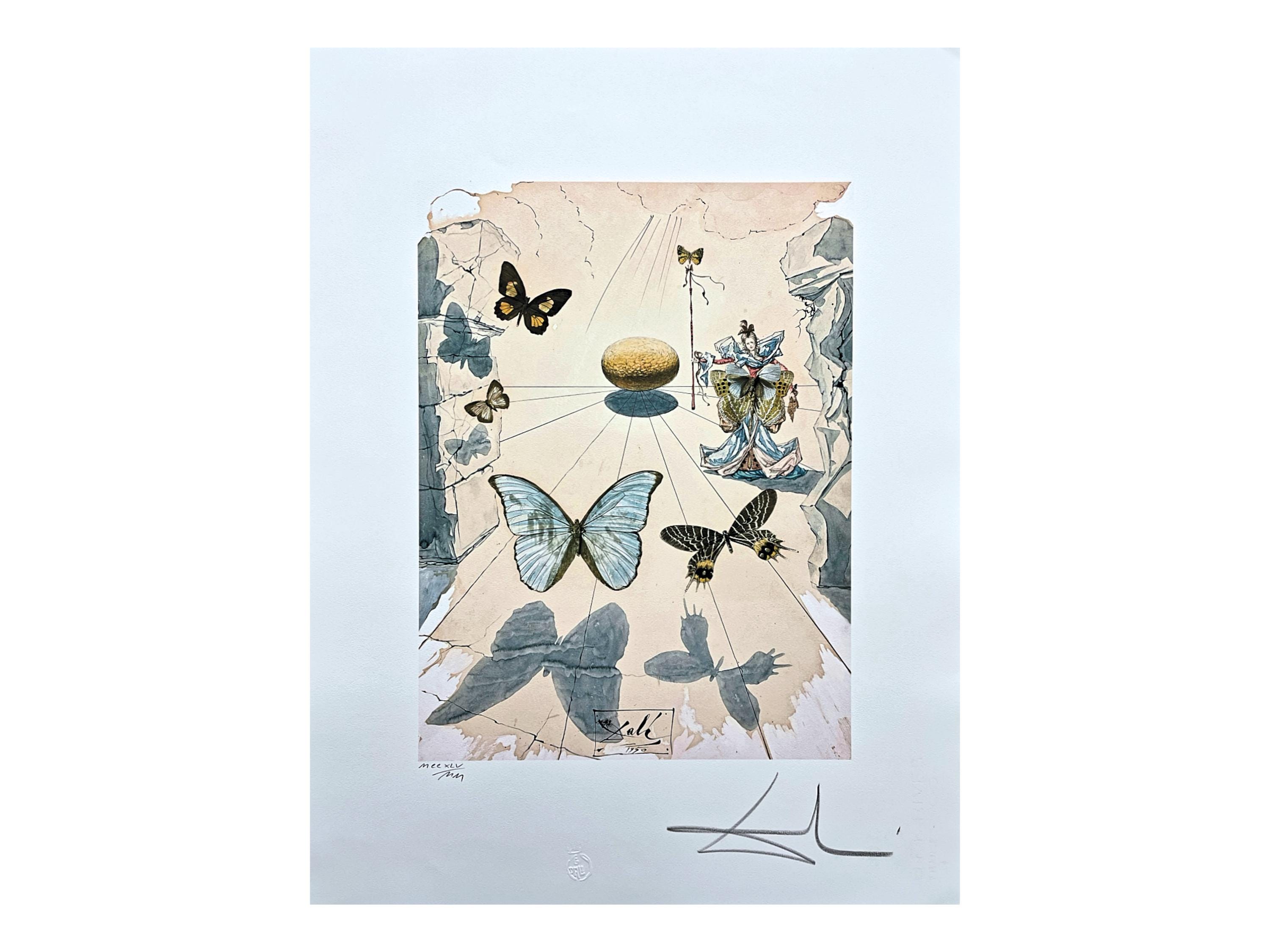 SALVADOR DALÍ - Allegory of Silk - Signed, Limited Edition, 50 X