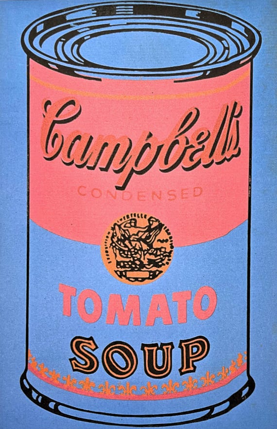 アンディ・ウォーホル - キャンベルのトマトスープ - サイン入り、証明