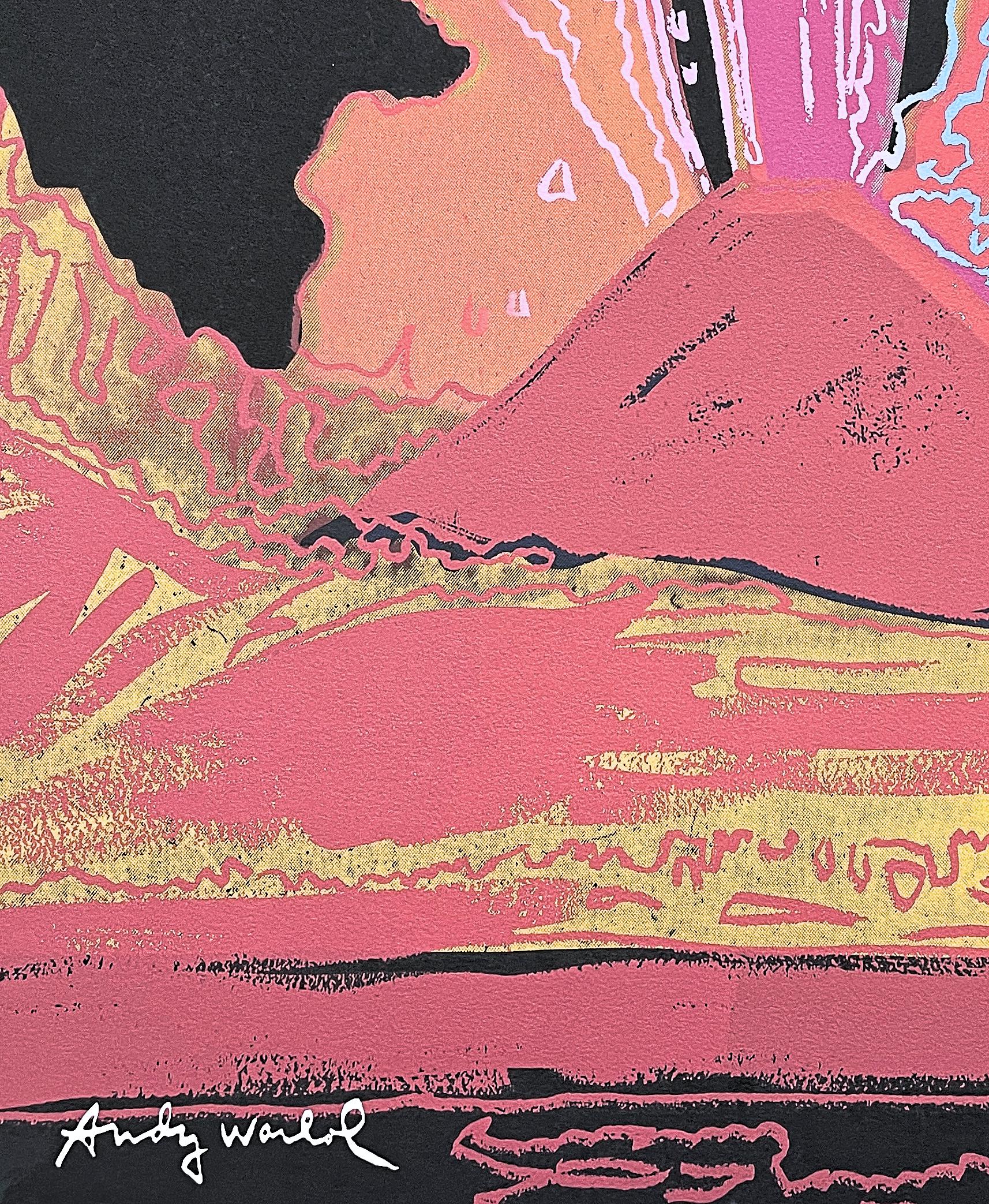 ANDY WARHOL - Vesuvius - Signed, Numbered Edition 137/2400, 60x60