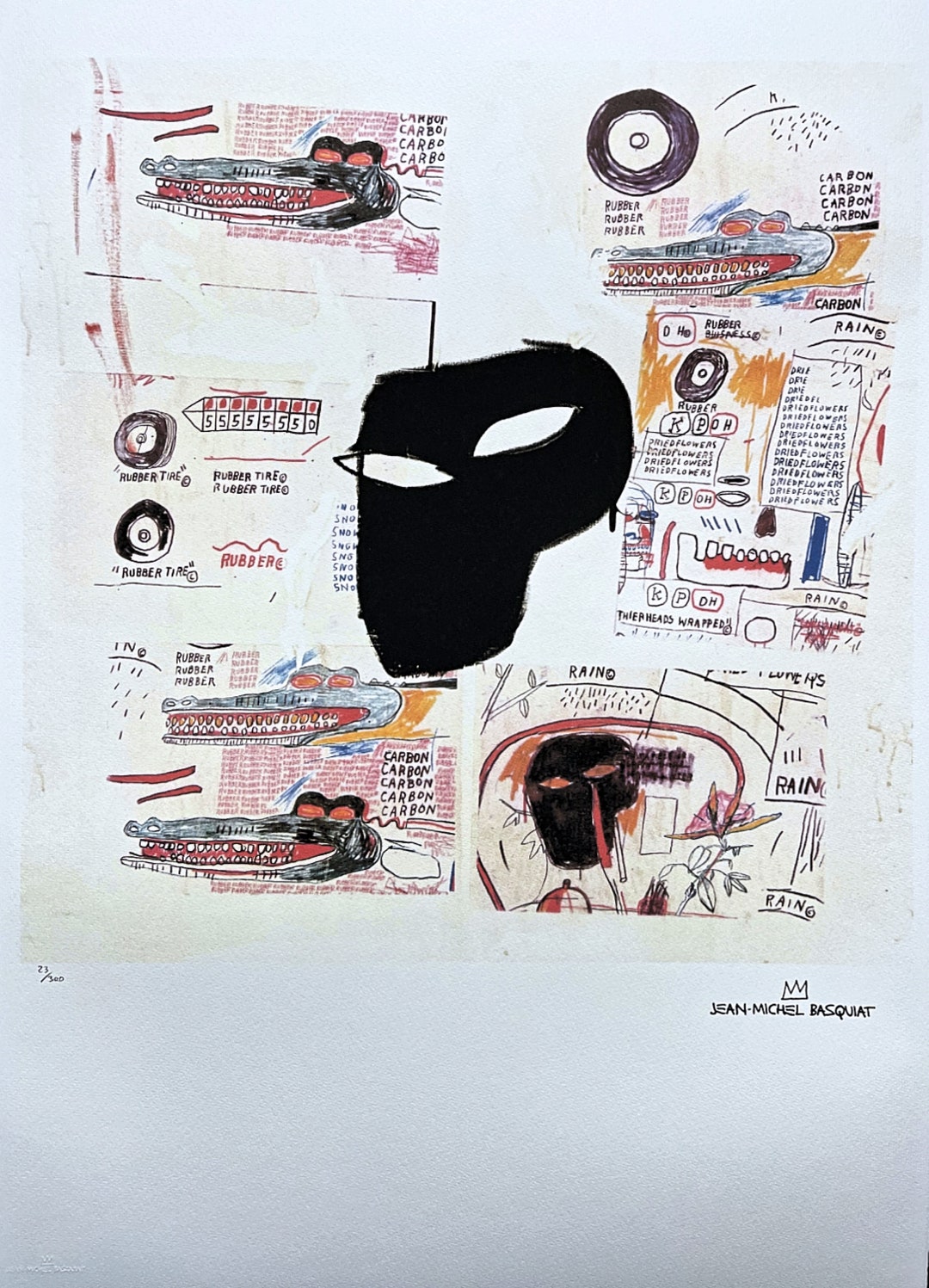 JEANMICHEL BASQUIAT Signed Certificate coa Limited Etsy