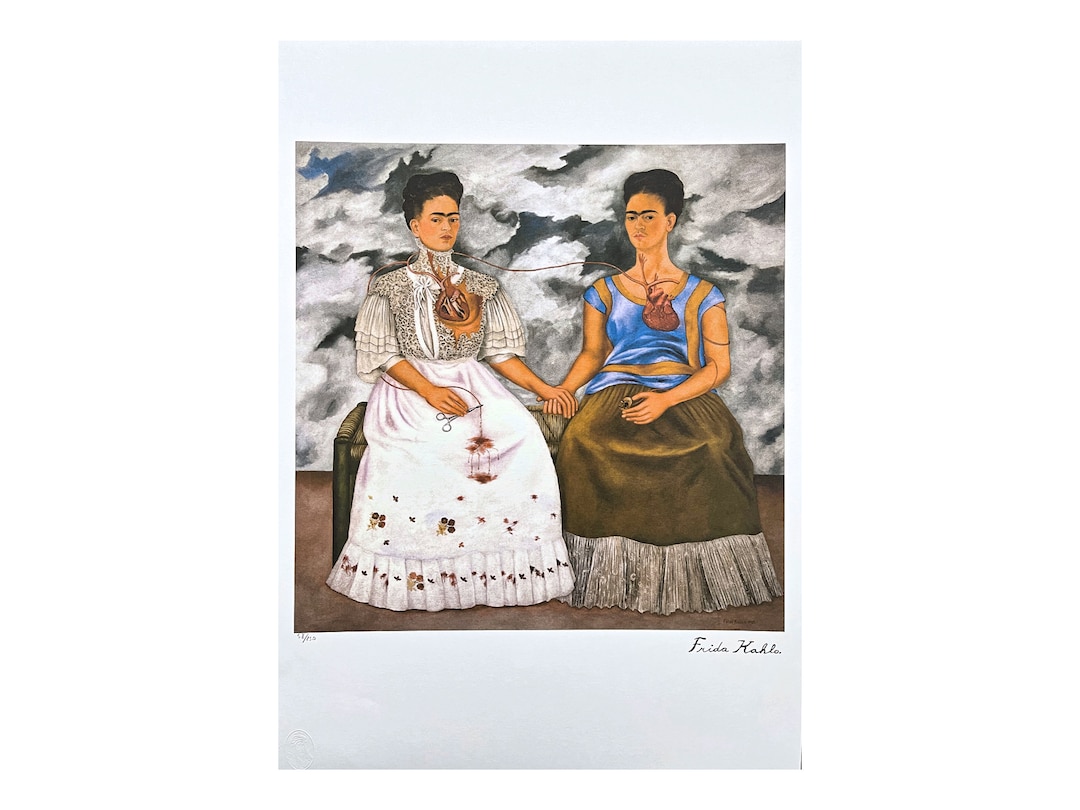 FRIDA KAHLO Dos Fridas Signed, Certificate coa photo, Limited Edition ...