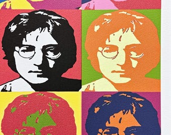 ANDY WARHOL - John Lennon - Signed, Numbered Edition 238/500, 50 X