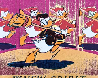 アンディ・ウォーホル - ドナルドダック - サイン入り、番号入り