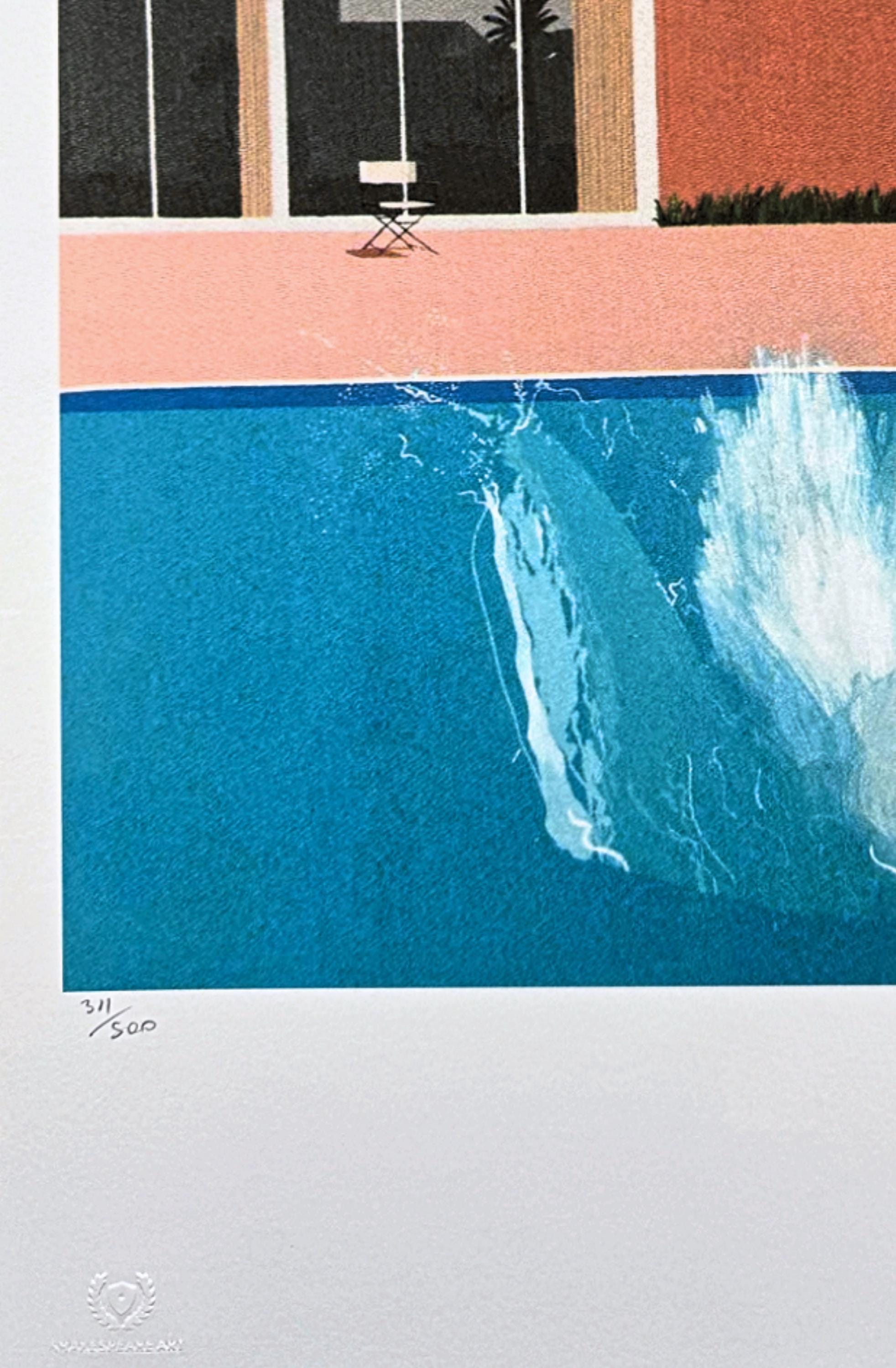 DAVID HOCKNEY - A Bigger Splash - signed, numbered edition 311/500
