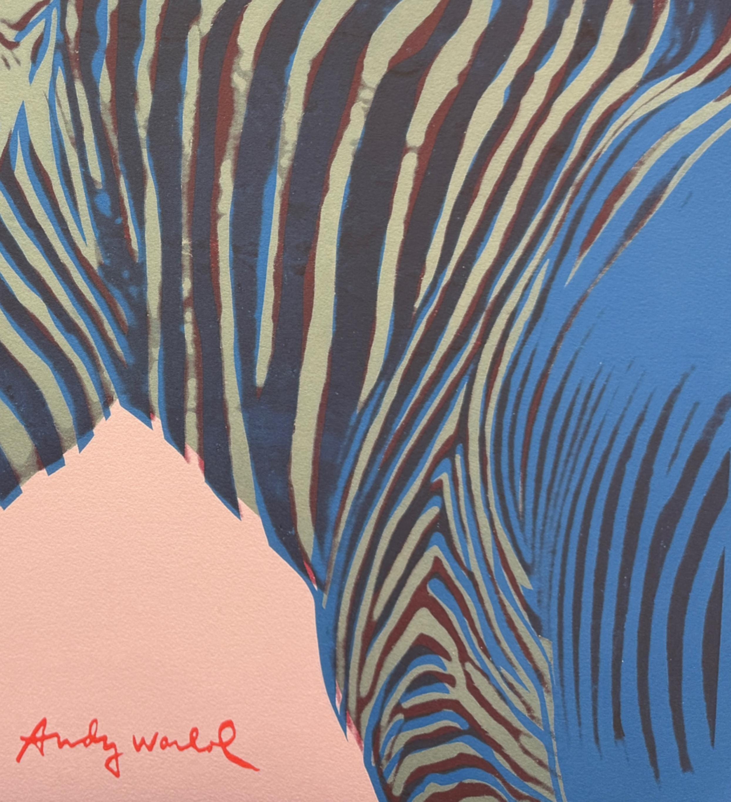 ANDY WARHOL - Grevy's Zebra - Signed, Numbered Edition 18/2400, 60