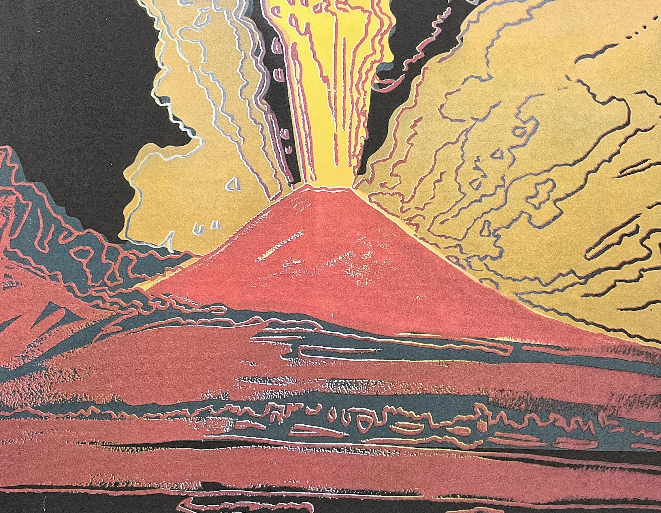 ANDY WARHOL - Vesuvius - Signed, Numbered Edition 57/100, 38 X 56