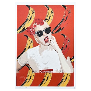 DEATH NYC - Christina Aquilera Bananas - assinado, certificado (coa), numerado - edição limitada, datado, 45 x 32 cm, #deathnyc #giclée