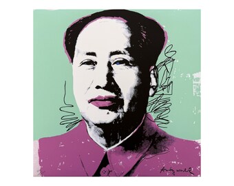 ANDY WARHOL - Mao Ce Tung II - signed, numbered edition x/2400, 60 x 60 cm, edition cmoa #warhol #artwall #popart #artgift #print