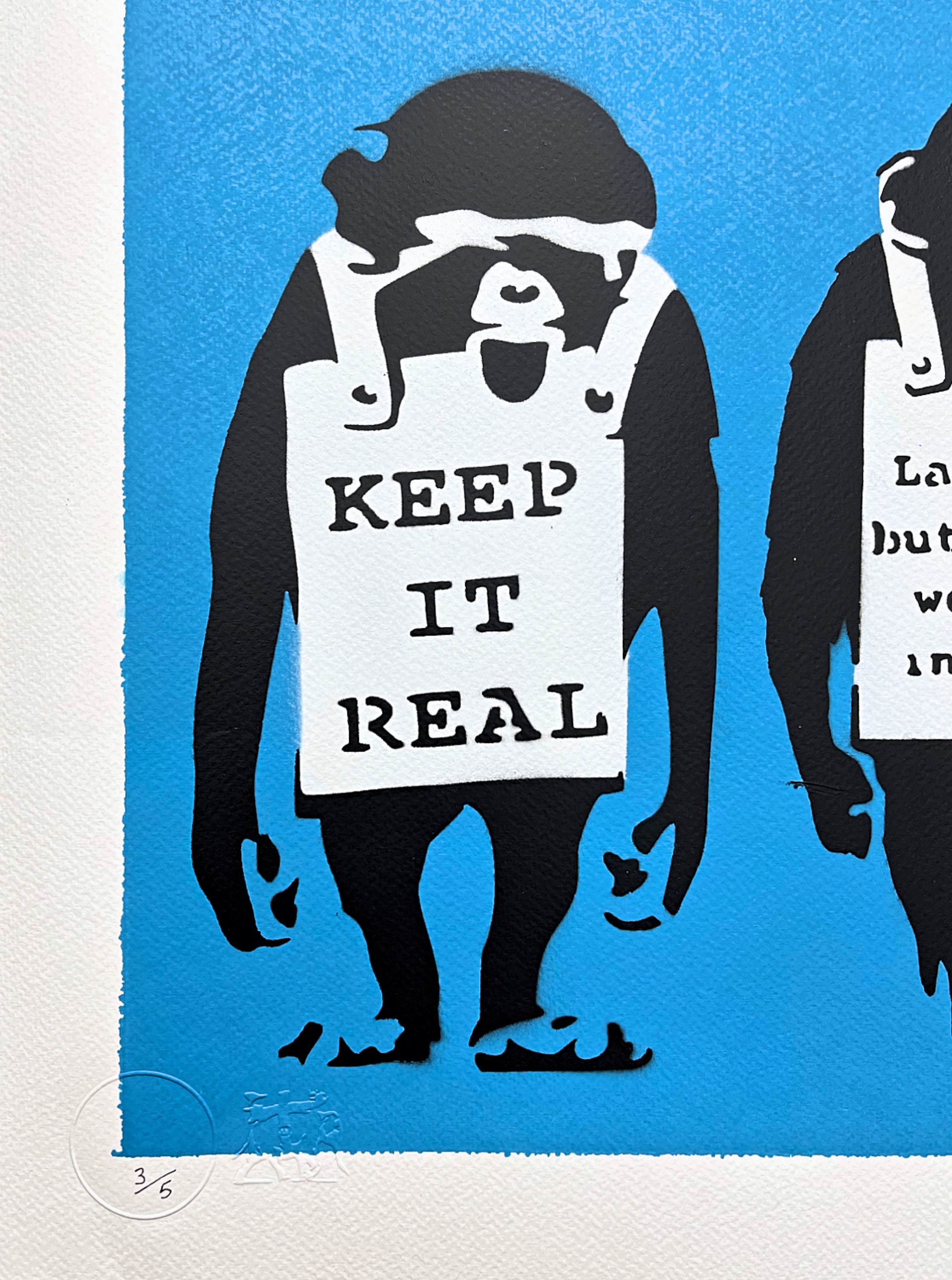 BANKSY/NOT BANKSY - Keep It Real - Original Spray Paint