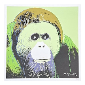 ANDY WARHOL - Orangutan - Signed, Numbered Edition 46/500, 50 X 50