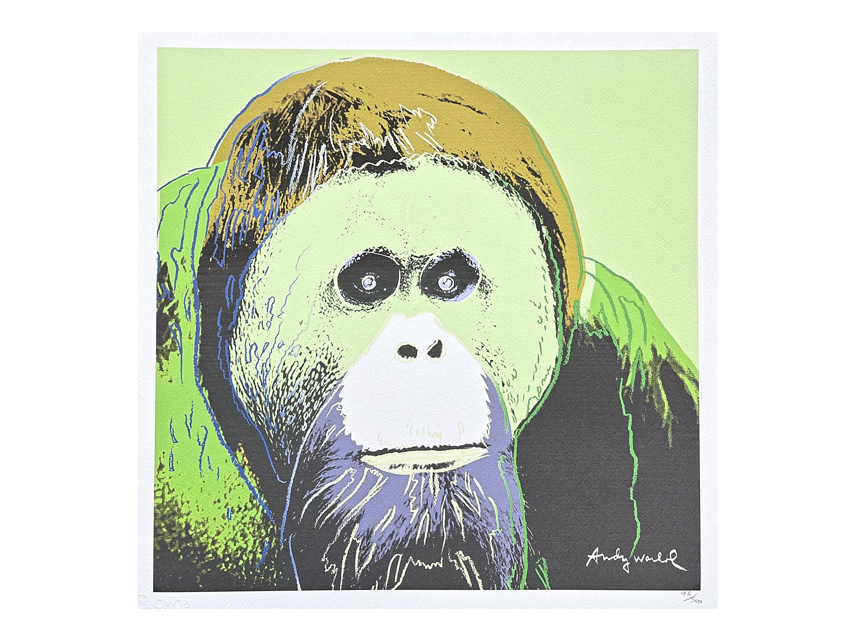 ANDY WARHOL - Orangutan - Signed, Numbered Edition 46/500, 50 X 50