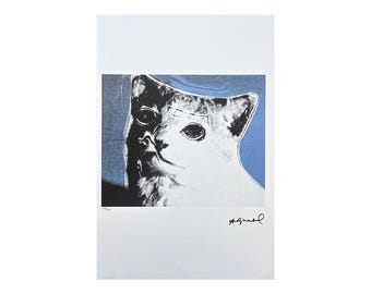 アンディ・ウォーホル - 猫 - サイン入り、エディション番号入り、44