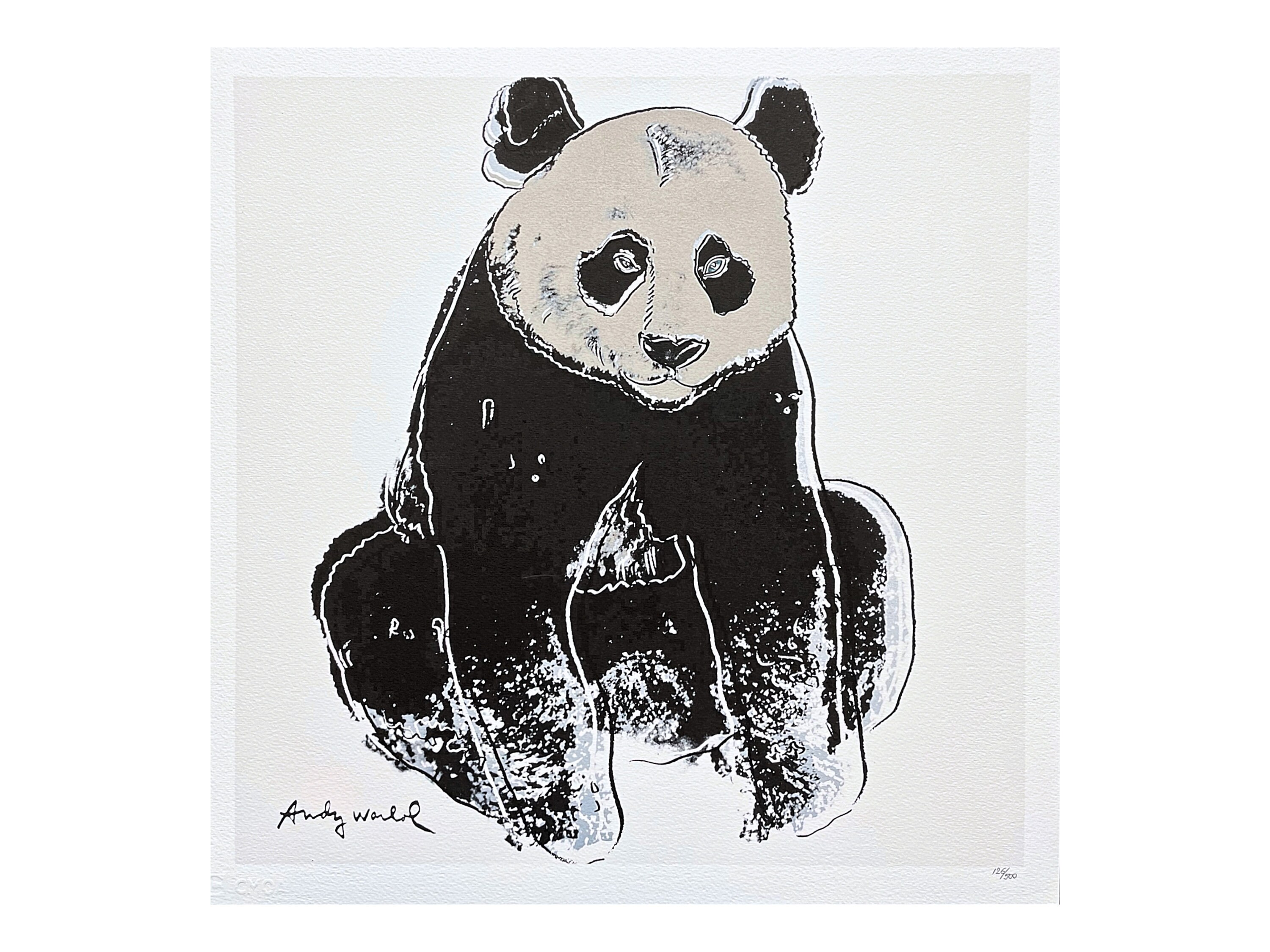 ANDY WARHOL - Giant Panda - Signed, Numbered Edition 126/500, 50 X