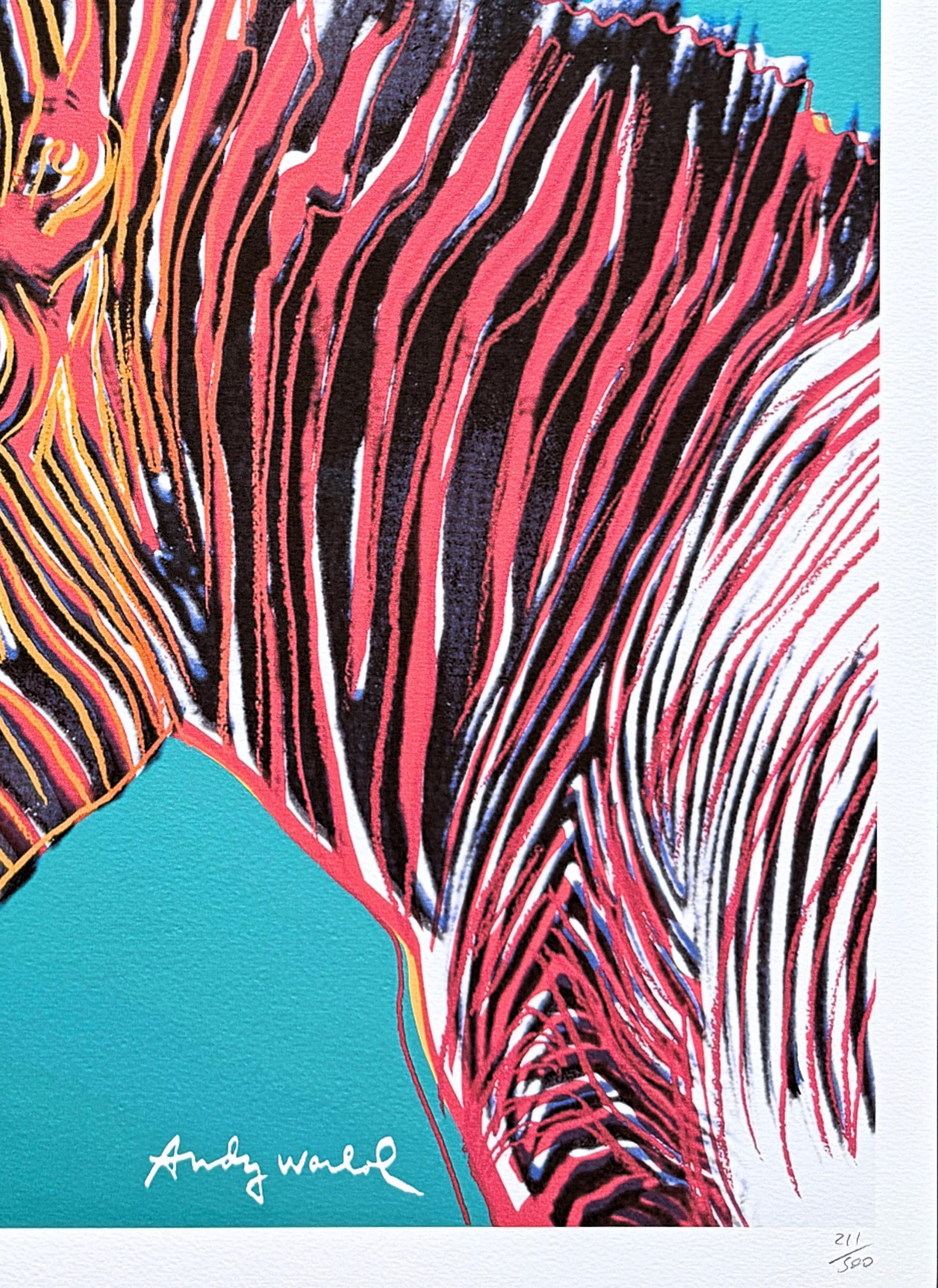 ANDY WARHOL - Grevy's Zebra - Signed, Numbered Edition 211/500, 50