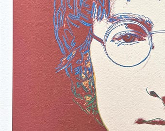 アンディ・ウォーホル - ジョン・レノン - サイン入り、番号入り